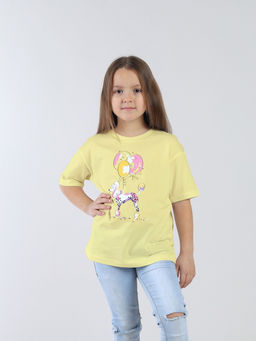 CRB wear / CSKG 64016-30-432 Футболка для девочки,желтый/Ex.Cherubino