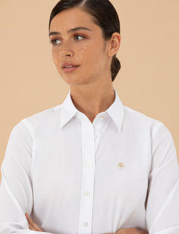 Beyaz Slim Fit Uzun Kollu G_mlek