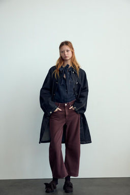 RELAXED BALLOON MID-WAIST TRF JEANS - Zara фото 22