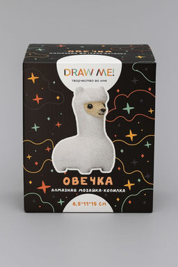 Алмазная мозаика на копилке (нижняя загрузка) Draw Me! Cute sheep, (8.5*11*15 см)