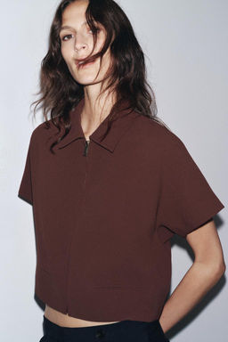 ZW COLLECTION CROPPED JACKET - Zara фото 26