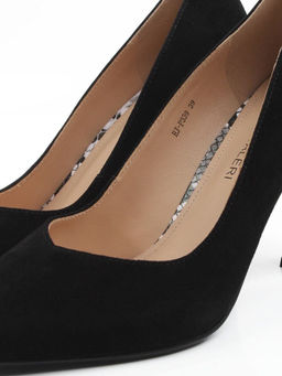 06-HJ-P339 BLACK Туфли женские (натуральная замша)