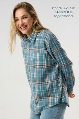 Рубашка женская в клетку