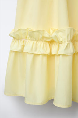 POPLIN RUFFLED DRESS - Zara фото 4