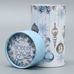 Коробка новогодняя подарочная «С Новым годом», 8×14.5 см