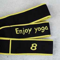 Ремень эластичный для йоги Woohooo Yoga Belt / 8 петель/ желтый / уп 50 - ГалеонТрейд фото 8