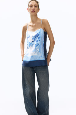 Top de lyocell con tirantes finos - H&m фото 4