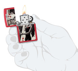 Зажигалка ZIPPO Король скелетов и королева красоты | Skull King Queen Beauty 48624