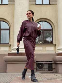 Бомбер AURA 1146-164 бургунди