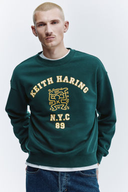 Sudadera con estampado Oversized Fit - H&m фото 5