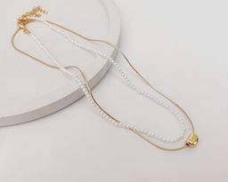 Двойное колье с подвеской Сердце - Vel vett фото 2