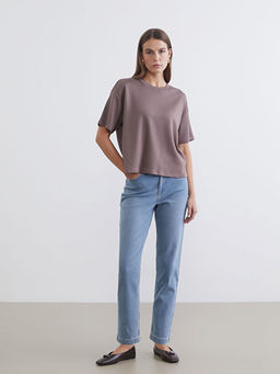 Mom Fit Kad?n Jean Pantolon