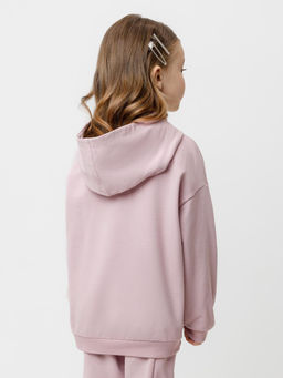 КР 302676/розовый лед джемпер (худи) для дев