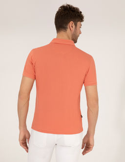 Pembe Slim Fit Polo Yaka Merserize Ti__rt