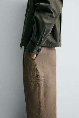 PANTAL?N CHINO BAGGY FIT PLIEGUES / Beige - Zara фото 6