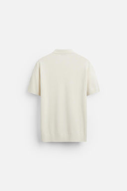 TEXTURED KNIT POLO SHIRT - Zara фото 32