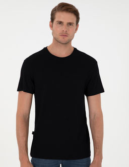 Siyah Slim Fit Basic Ti__rt