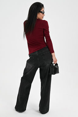 Лонгслив с драпировкой