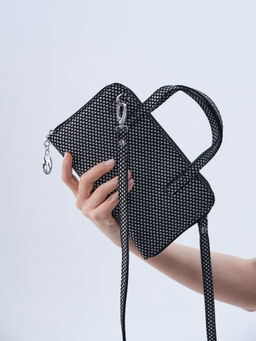 Сумка кожаная Azaro 30850 черный-звезды