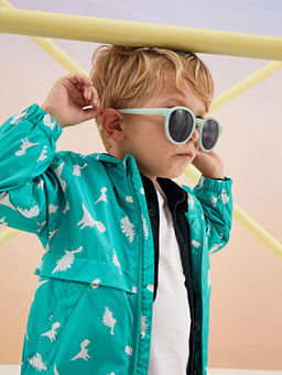 Kap??onlu Uzun Kollu Bask?l? Erkek Bebek Ya?murluk - Waikiki фото 2