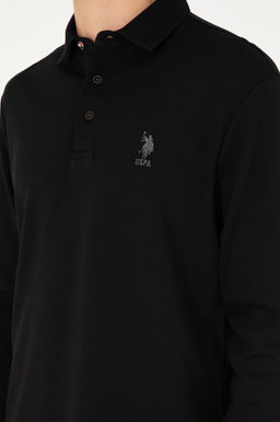 Мужской черный базовый свитшот - U.s. polo assn фото 7