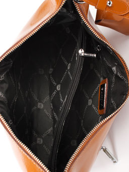 LACCOMA сумка P5845-рыжий натуральная кожа полиэстер  фото 5