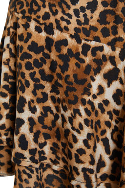 TRENDYOLMILLA Leopar Desenli Mini Dokuma F?rf?rl? Plaj Etegi TBESS23ET00027 фото 8