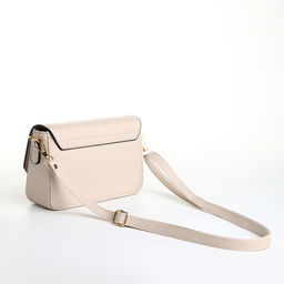 Сумка женская мессенджер на магните, 20×7×12 см, молочная