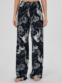 Комплект женский домашний черный с узором - Mark formelle фото 4