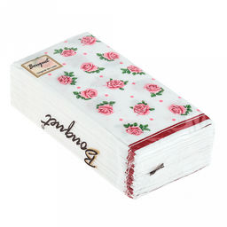 Салфетки бумажные "Bouquet Original de Luxe" 33х33см, 2-х слойные, 20 штук в упаковке, 100% целлюлоза, "Розита" (Россия)