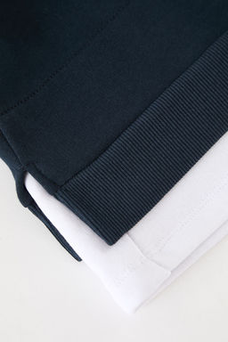 Lacivert Erkek Cocuk Renk Bloklu Orme Mini Me Sweatshirt TKDAW25SW00067 - Trendyolmilla фото 3
