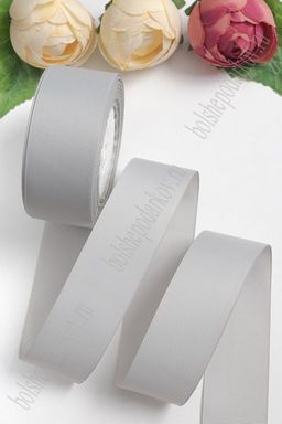 Лента репсовая 4 см*20 ярд (SF-3452) серый №200