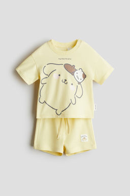Conjunto de 2 piezas con motivo estampado