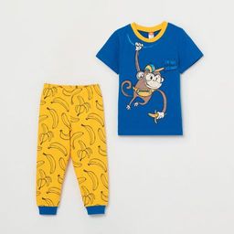 CRB wear/CSBB 50018-42 Комплект для мальчика (футболка, брюки), синий/Ex.Cherubino  фото 5