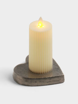 Подсвечник для чайной свечи Сердце, 11?12?2 см, алюминий