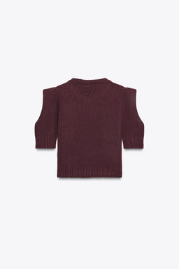 SHORT SLEEVE KNIT TOP - Zara фото 7