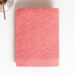 Цена за 5 шт. Полотенце махровое 30х30см (фас 5шт) коралл, хлопок 100%, 360 г/м2 - Текстиль центр фото 2