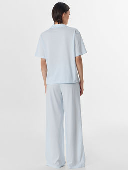 Комплект женский домашний голубой в полоску - Mark formelle фото 2