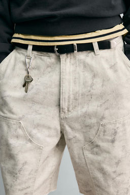BERMUDA RELAXED FIT BOLSILLO CARPINTERO / Marr?n - Zara фото 6