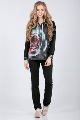 Толстовка из футера  комбинированного с плащевкой - А+б коллекция фото 2