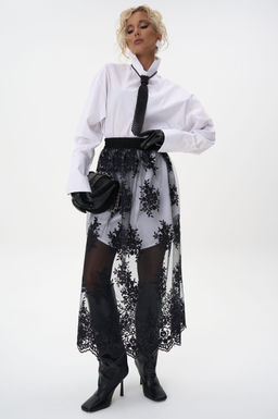 Кружевная юбка Пэрис (чёрный) - Эльза фото 3