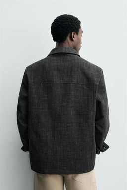 BLAZER RELAXED FIT ESTRUCTURA WAFFLE / Negro - Zara фото 3