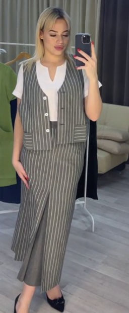 100% ХЛОПОК Юбка макси прямого силуэта