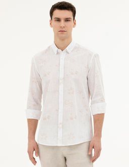 Рубашка Pierre Cardin Regular Fit бежевая
