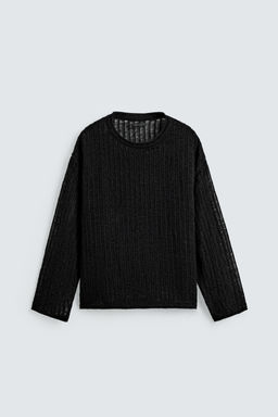 TEXTURED MESH JUMPER - Zara фото 7