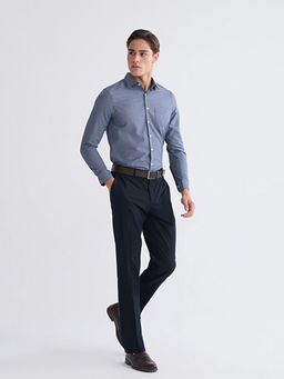 Regular Fit Ekose Gabardin Erkek G?mlek