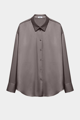 Рубашка из сатина с завязками - Mollis фото 5