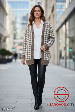 Кардиган женский на пуговицах