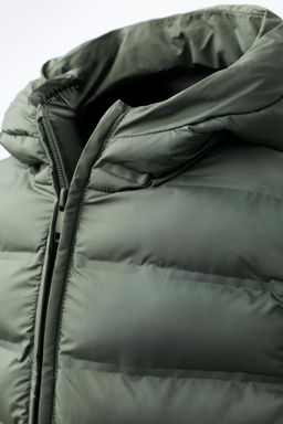 CHALECO ULTRALIGERO CAPUCHA WATER REPELLENT / Khaki - Zara фото 4