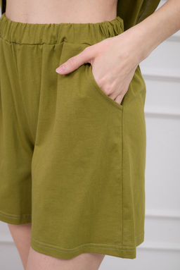 Пижама женская из кулирки Дива хаки макси - Амадэль фото 11